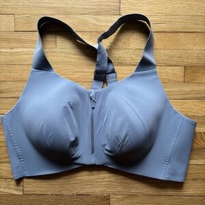 Knix Catalyst High Impact Adjustable Straps Sports Bra Size 8 Grey Workout Run